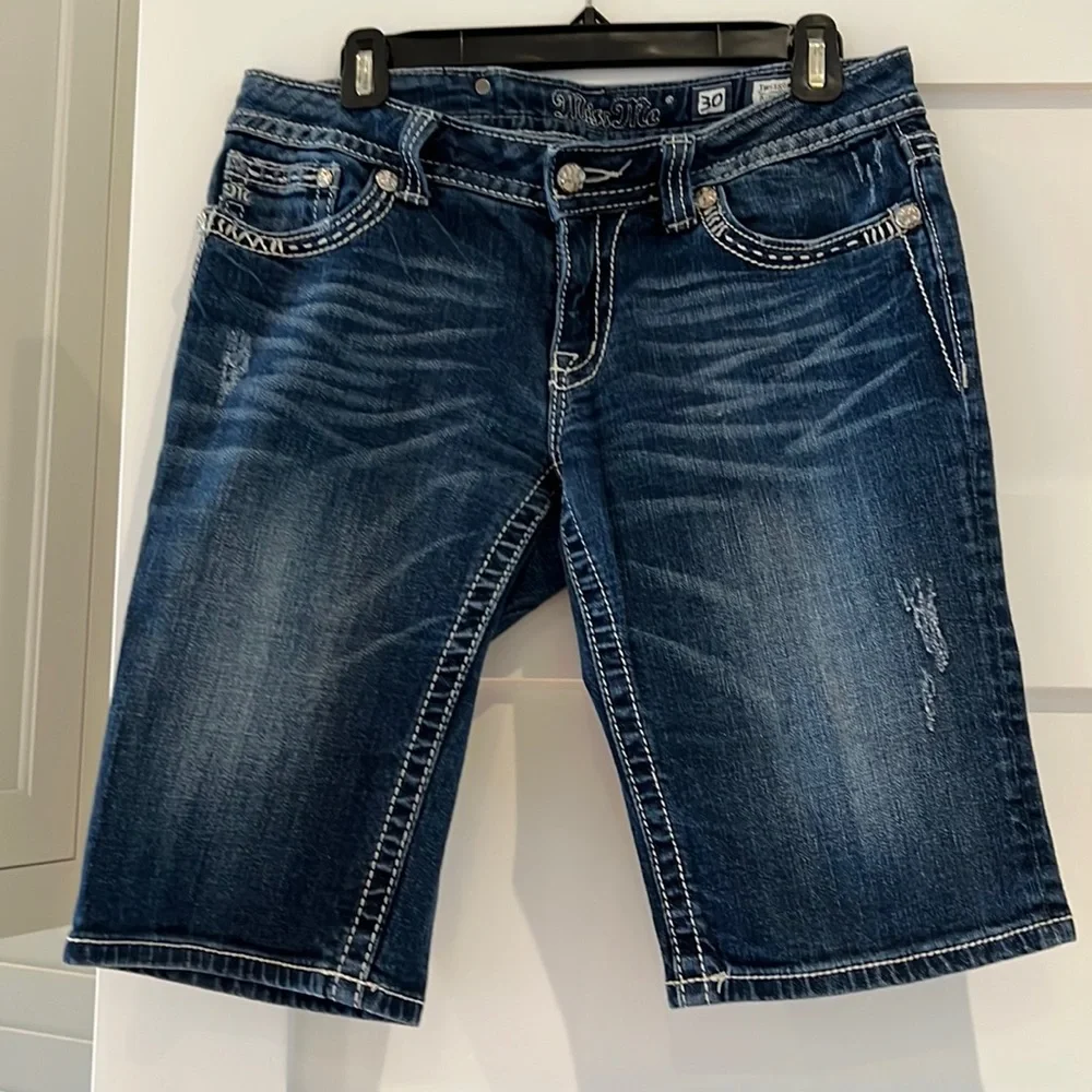 Awesome Miss Me Bermuda Shorts - Picture 1 of 5